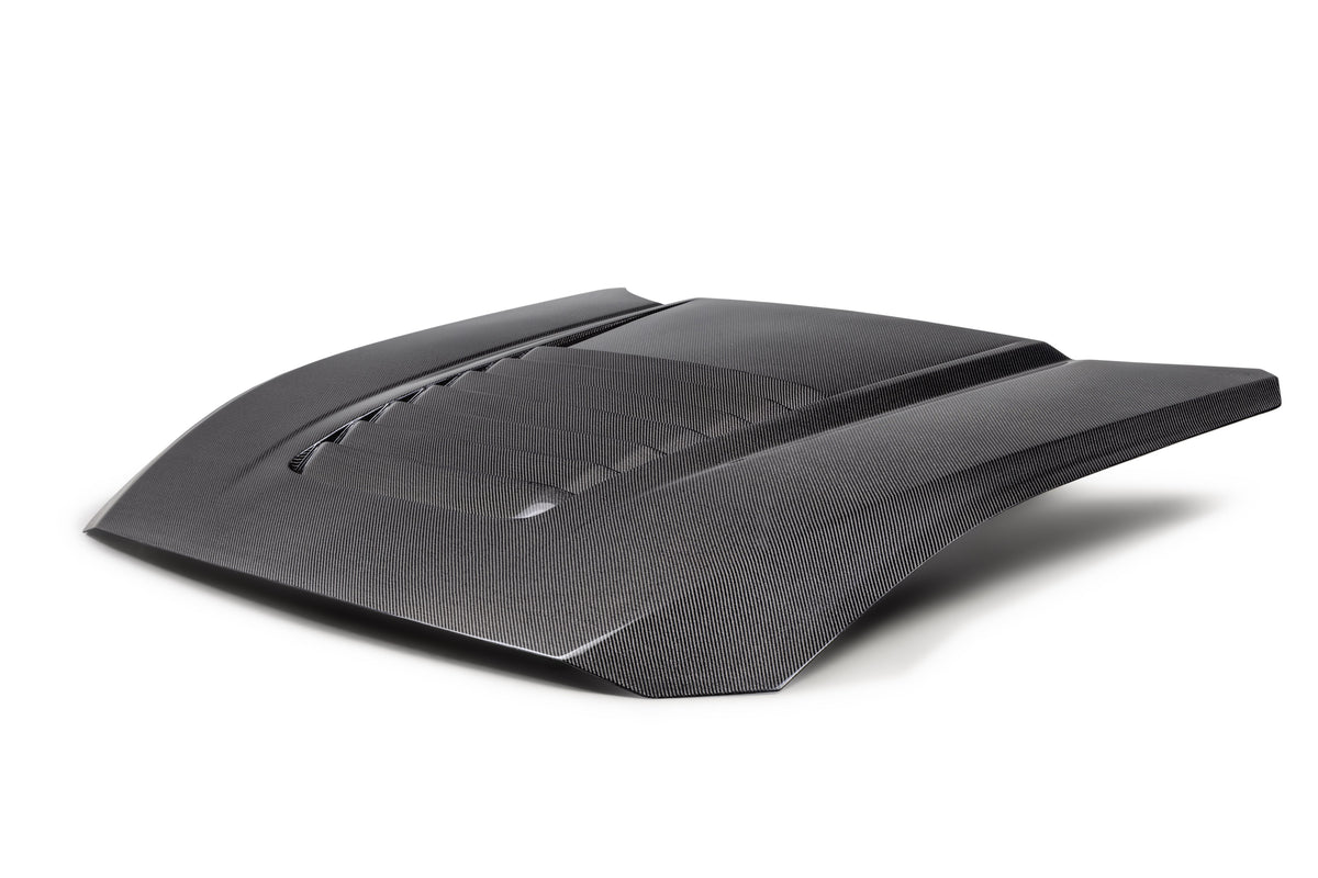 2024 FORD MUSTANG TYPE-GT5 DOUBLE-SIDED CARBON FIBER HOOD