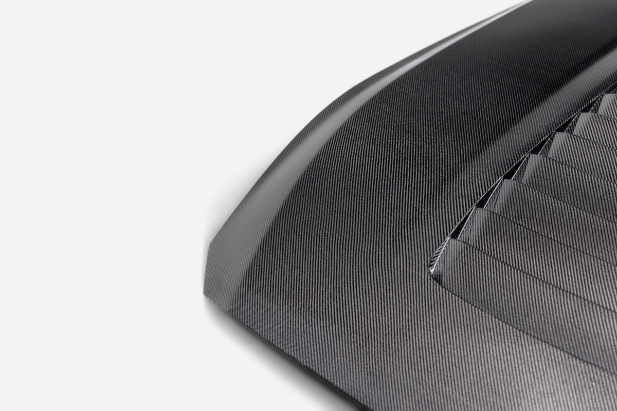 2024 FORD MUSTANG TYPE-GT5 DOUBLE-SIDED CARBON FIBER HOOD