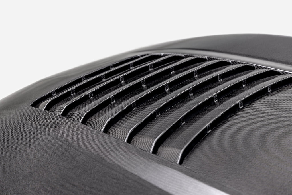 2024 FORD MUSTANG TYPE-GT5 DOUBLE-SIDED CARBON FIBER HOOD