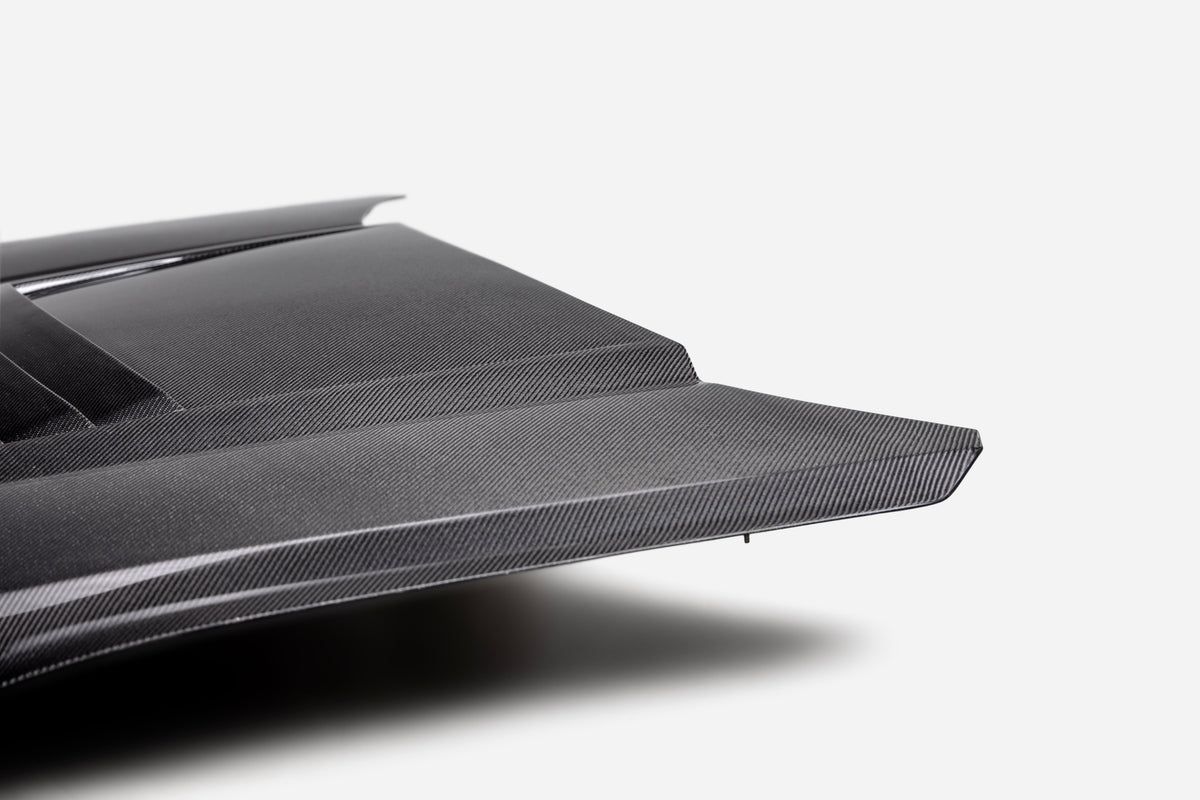2024 FORD MUSTANG TYPE-GT5 DOUBLE-SIDED CARBON FIBER HOOD