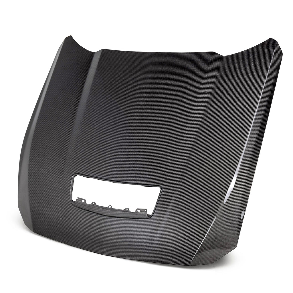 2024 FORD MUSTANG TYPE-OE DOUBLE-SIDED CARBON FIBER HOOD