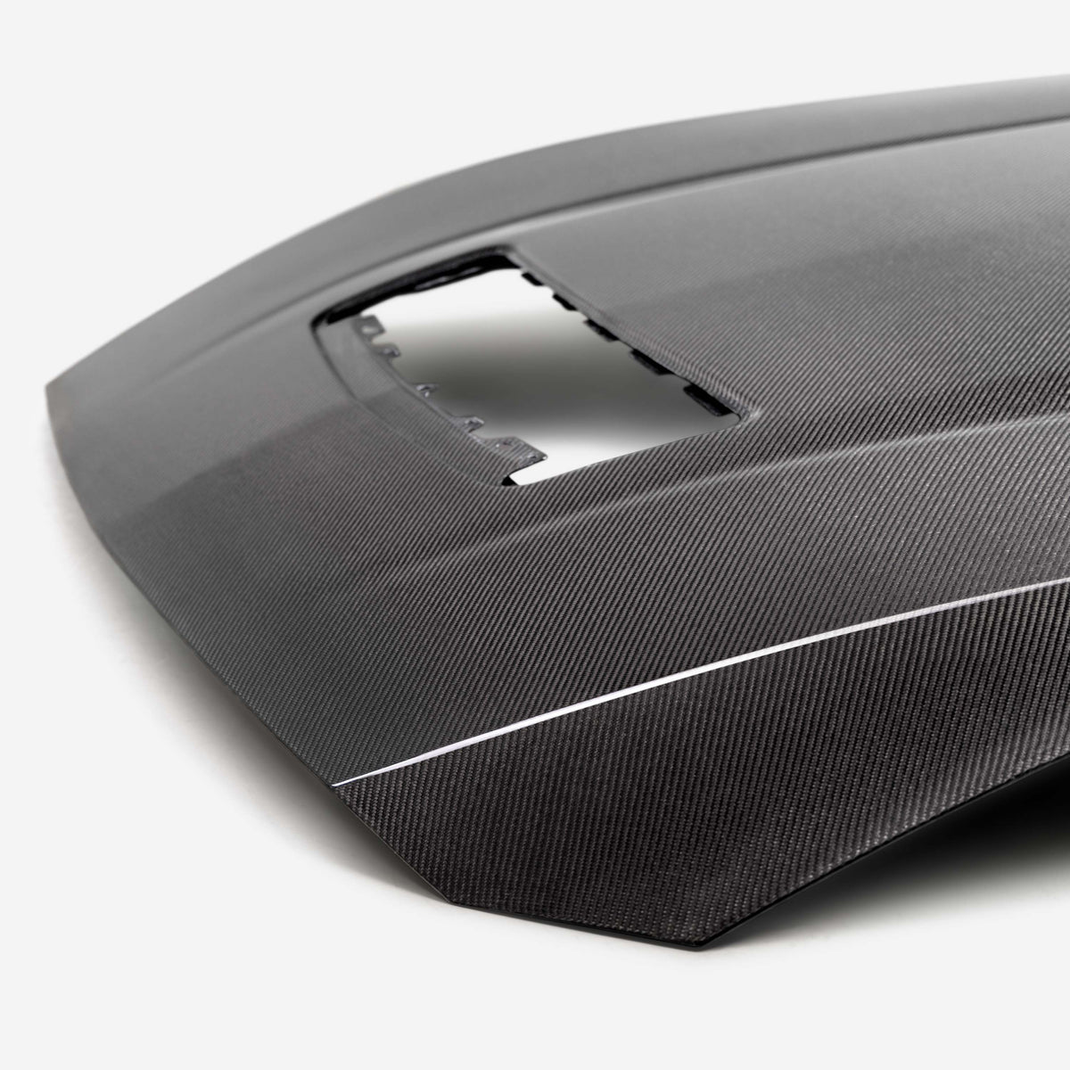 2024 FORD MUSTANG TYPE-OE DOUBLE-SIDED CARBON FIBER HOOD