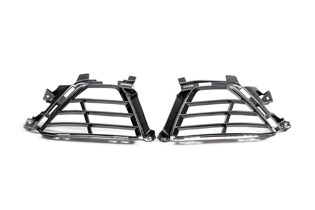2022-2024 CADILLAC CT5-V BLACKWING CARBON FIBER FRONT BUMPER LOWER GRILLES (PAIR)