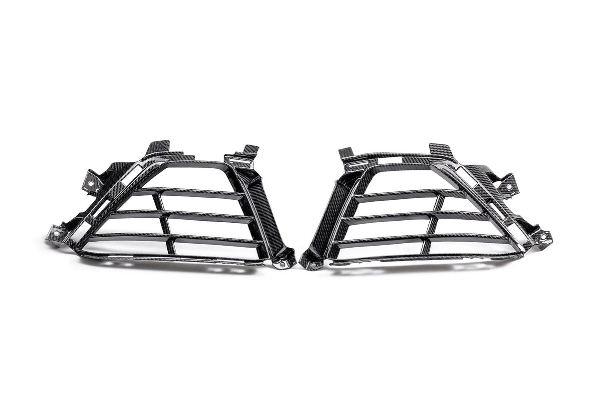 2022-2024 CADILLAC CT5-V BLACKWING CARBON FIBER FRONT BUMPER LOWER GRILLES (PAIR)