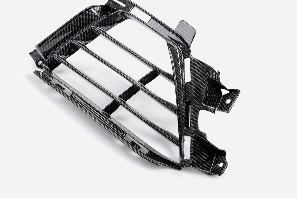 2022-2024 CADILLAC CT5-V BLACKWING CARBON FIBER FRONT BUMPER LOWER GRILLES (PAIR)