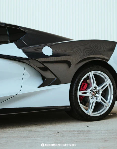 2020 - 2024 CHEVROLET CORVETTE C8 CARBON FIBER REAR FENDERS