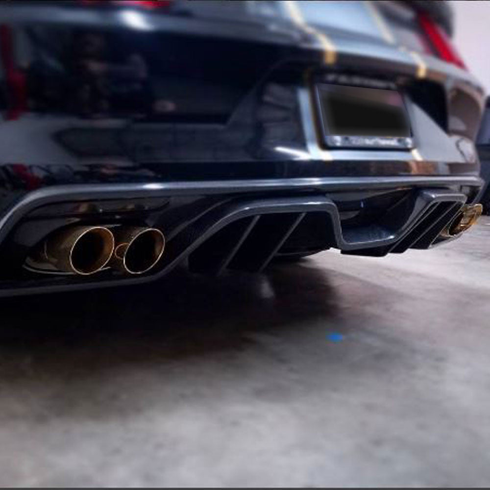 2015 - 2017 Mustang Carbon Fiber Rear Diffuser for Quad Tip Exhaust
