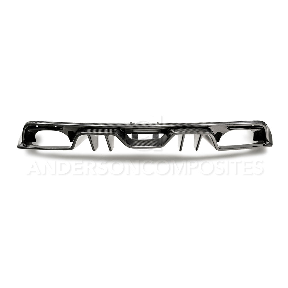 2015 - 2017 Mustang Carbon Fiber Rear Diffuser for Quad Tip Exhaust