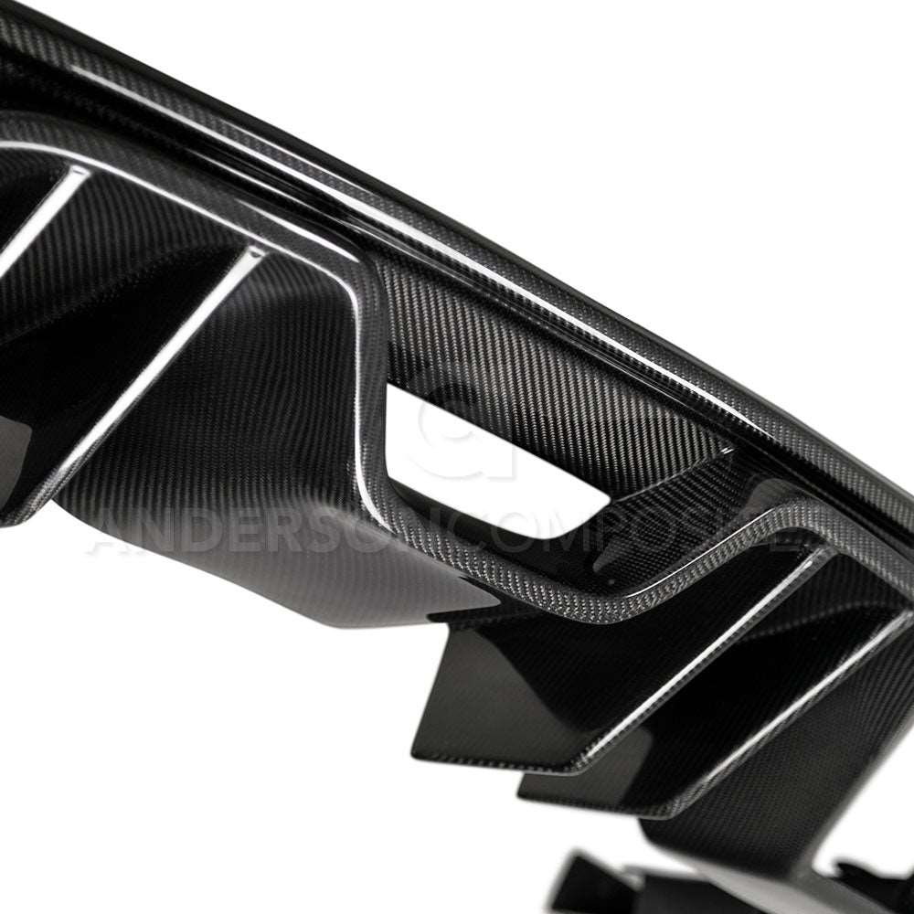 2015 - 2017 Mustang Carbon Fiber Rear Diffuser for Quad Tip Exhaust