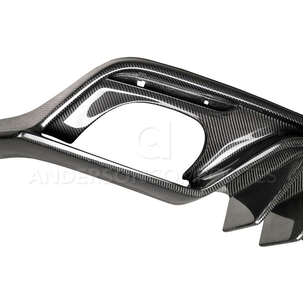 2015 - 2017 Mustang Carbon Fiber Rear Diffuser for Quad Tip Exhaust
