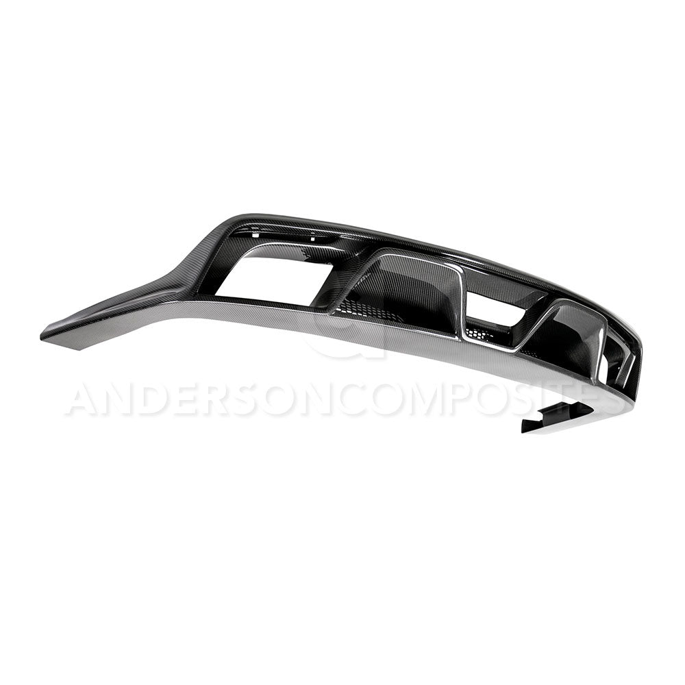 2015 - 2017 Mustang GT350 Style Carbon Fiber Rear Diffuser