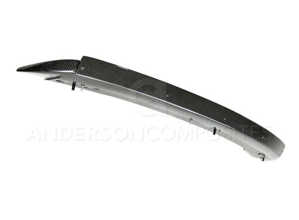 2015 - 2023 MUSTANG CARBON FIBER TRACK PACK STYLE SPOILER WITH ADJUSTABLE WICKER BILL