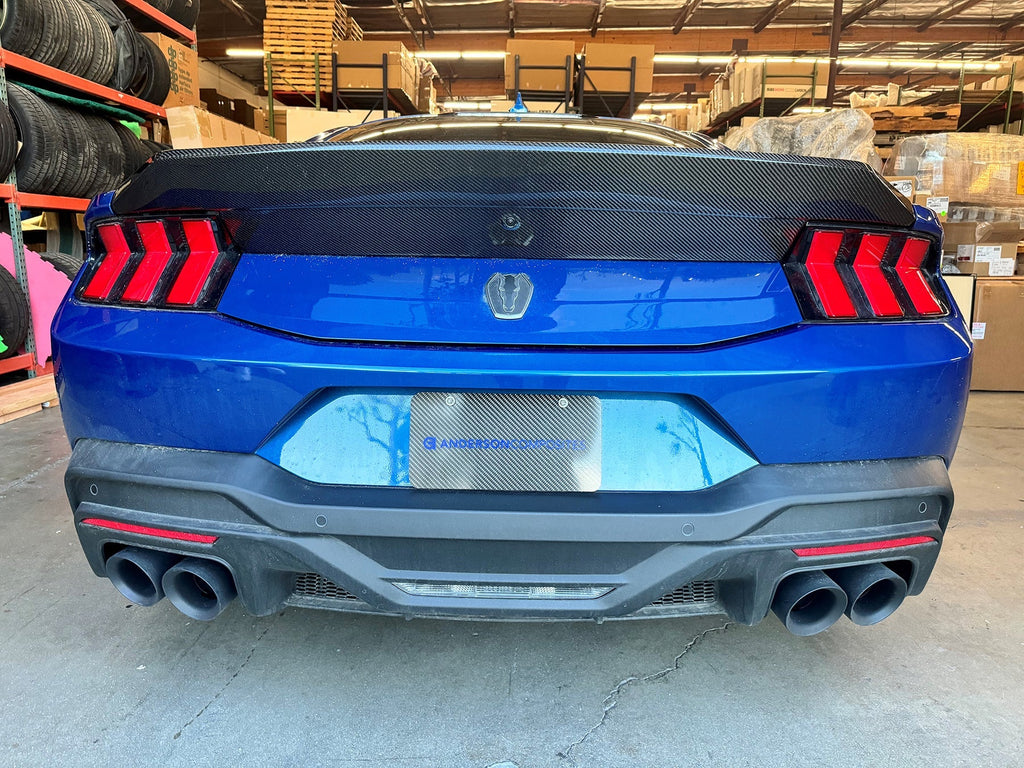 2024 Ford Mustang Carbon Fiber Integrated Decklid Spoiler Module