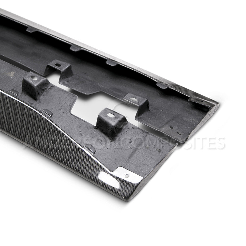 2015 - 2020 Mustang Shelby GT350 Carbon Fiber Side Rocker Panel Splitters