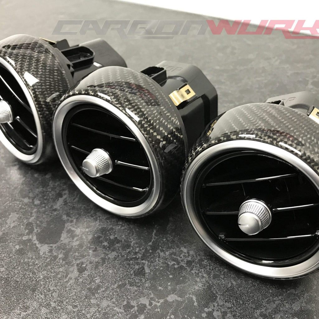 MERCEDES C63 / C-CLASS CARBON FIBRE DASHBOARD AIR VENTS
