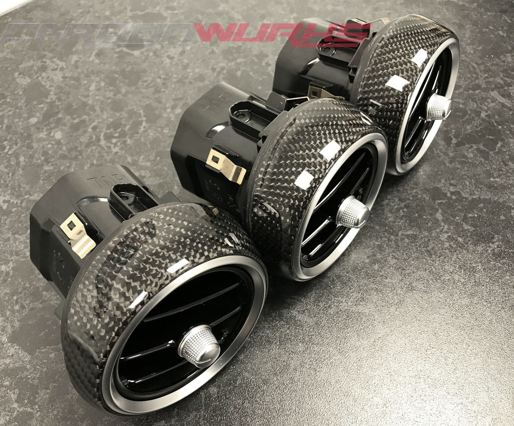 MERCEDES C63 / C-CLASS CARBON FIBRE DASHBOARD AIR VENTS
