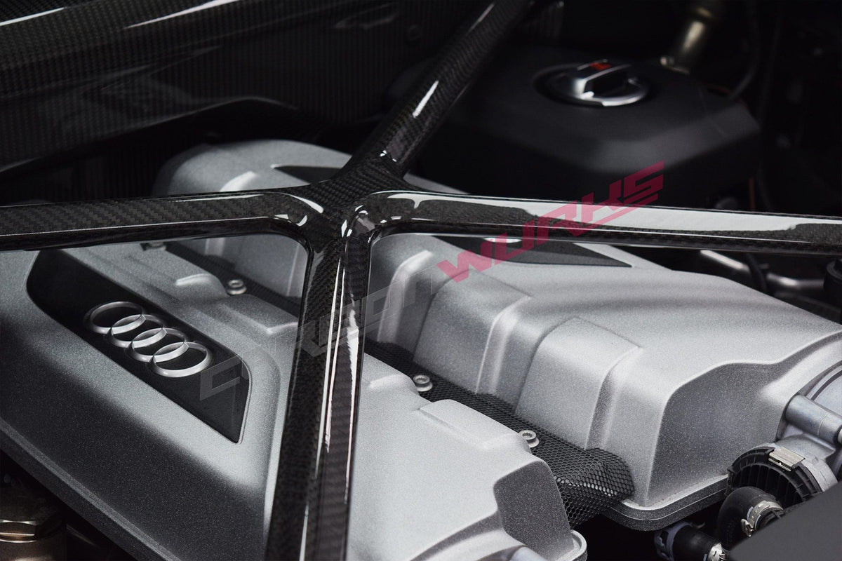 ENGINE X-BRACE CARBON FIBER / AUDI R8 GEN 2 COUPE