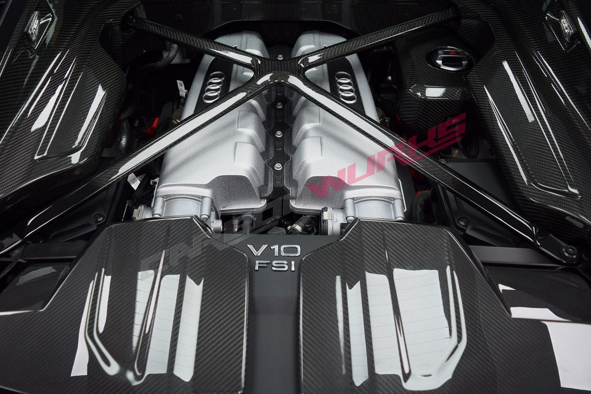 ENGINE X-BRACE CARBON FIBER / AUDI R8 GEN 2 COUPE