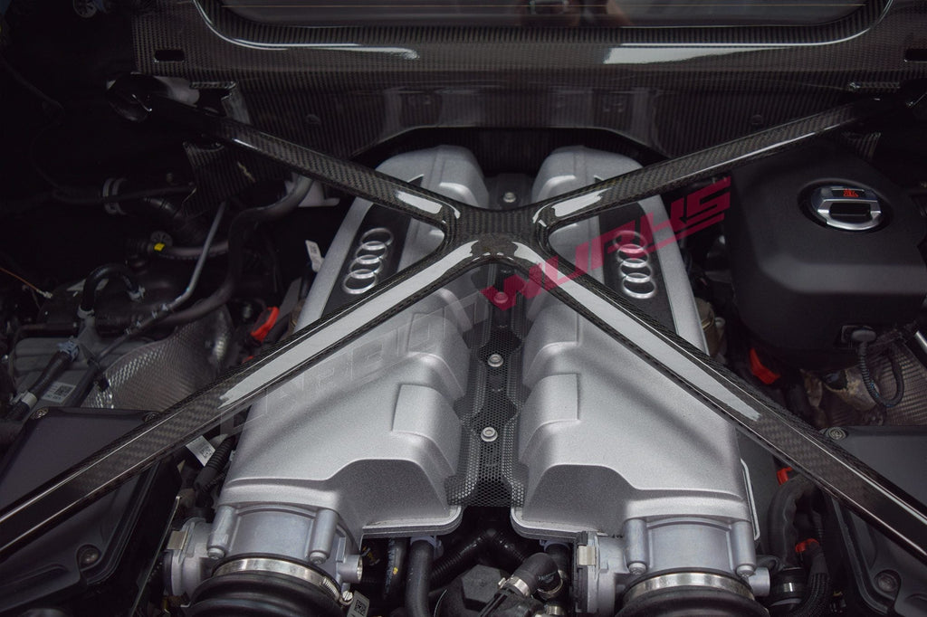 ENGINE X-BRACE CARBON FIBER / AUDI R8 GEN 2 COUPE