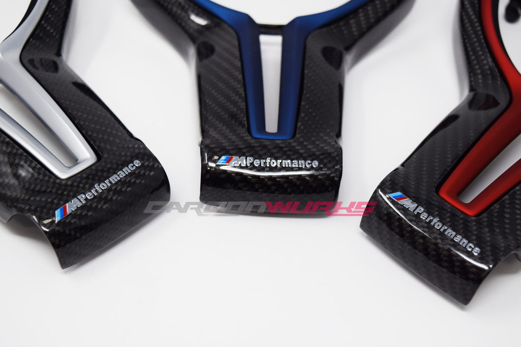 BMW M PERFORMANCE CARBON FIBRE STEERING WHEEL TRIM