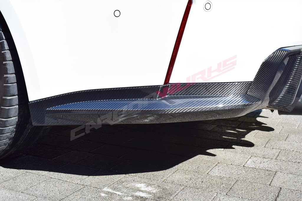 BMW M3 (G80 / G81) M4 (G82 & G83) CARBON FIBRE REAR SIDE SPLITTER DIFFUSERS