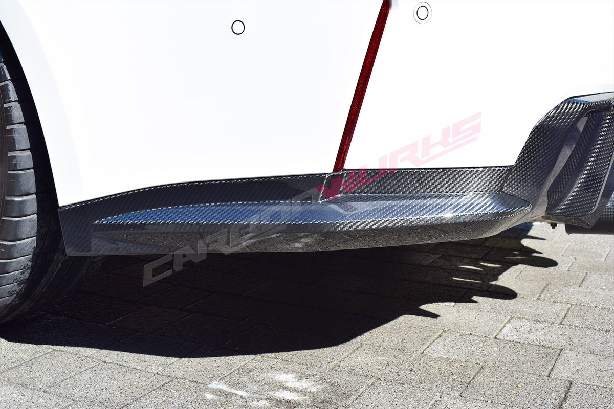 BMW M3 (G80 / G81) M4 (G82 & G83) CARBON FIBRE REAR SIDE SPLITTER DIFFUSERS