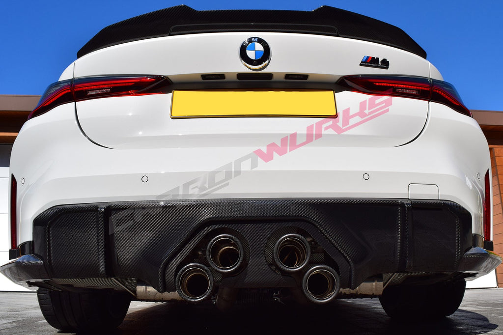 BMW M3 (G80 / G81) M4 (G82 & G83) CARBON FIBRE REAR SIDE SPLITTER DIFFUSERS