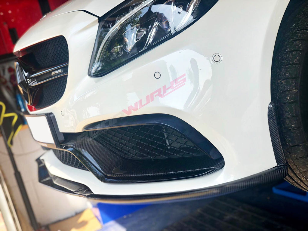 MERCEDES C63 SALOON & ESTATE CARBON FIBRE FRONT SPOILER