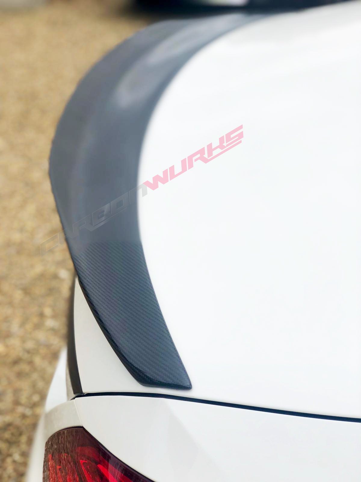 MERCEDES C CLASS SALOON CARBON FIBRE REAR BOOT SPOILER
