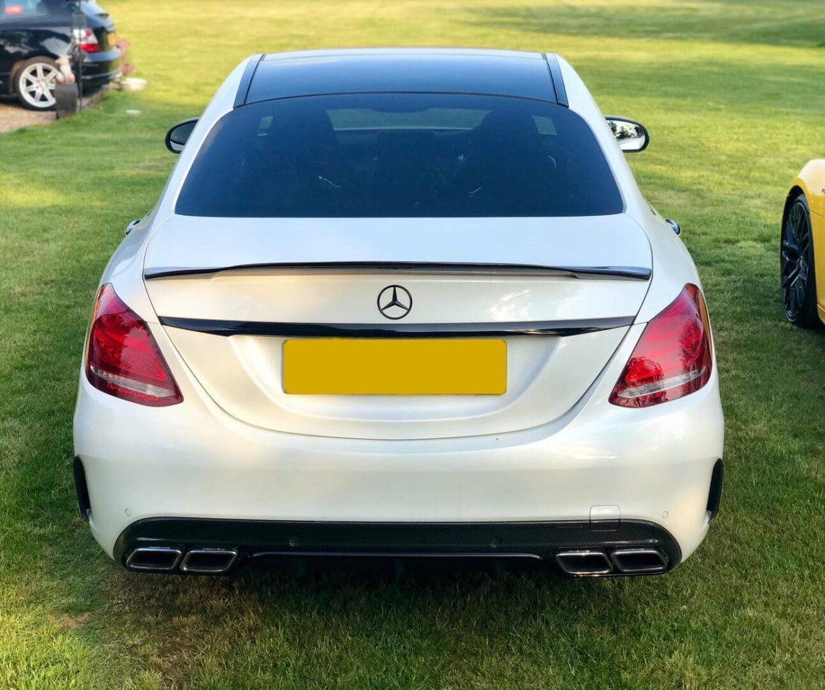 MERCEDES C CLASS SALOON CARBON FIBRE REAR BOOT SPOILER
