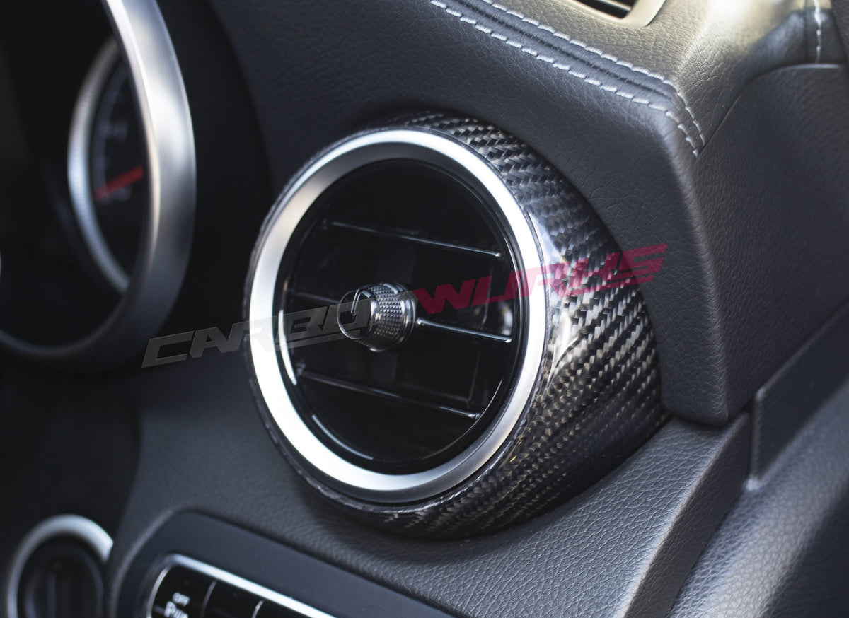 MERCEDES C63 / C-CLASS CARBON FIBRE DASHBOARD AIR VENTS