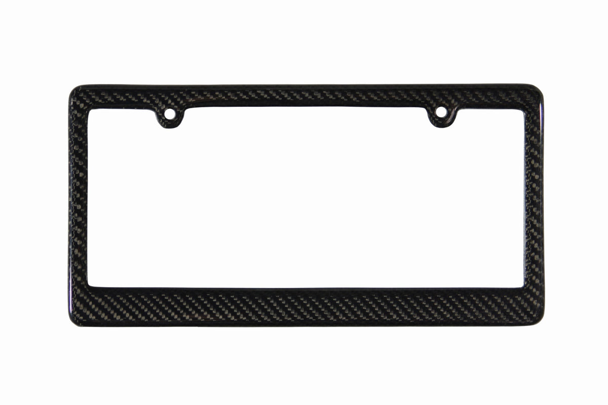 Carbon Fiber License Plate Frame (2 Holes)