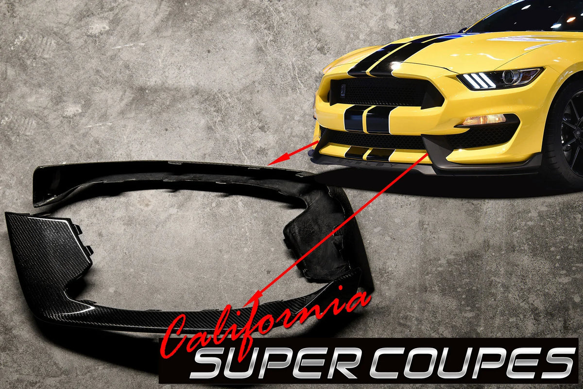 GT350 Front bumper panels Carbon Fiber Ford Mustang 2015-2018