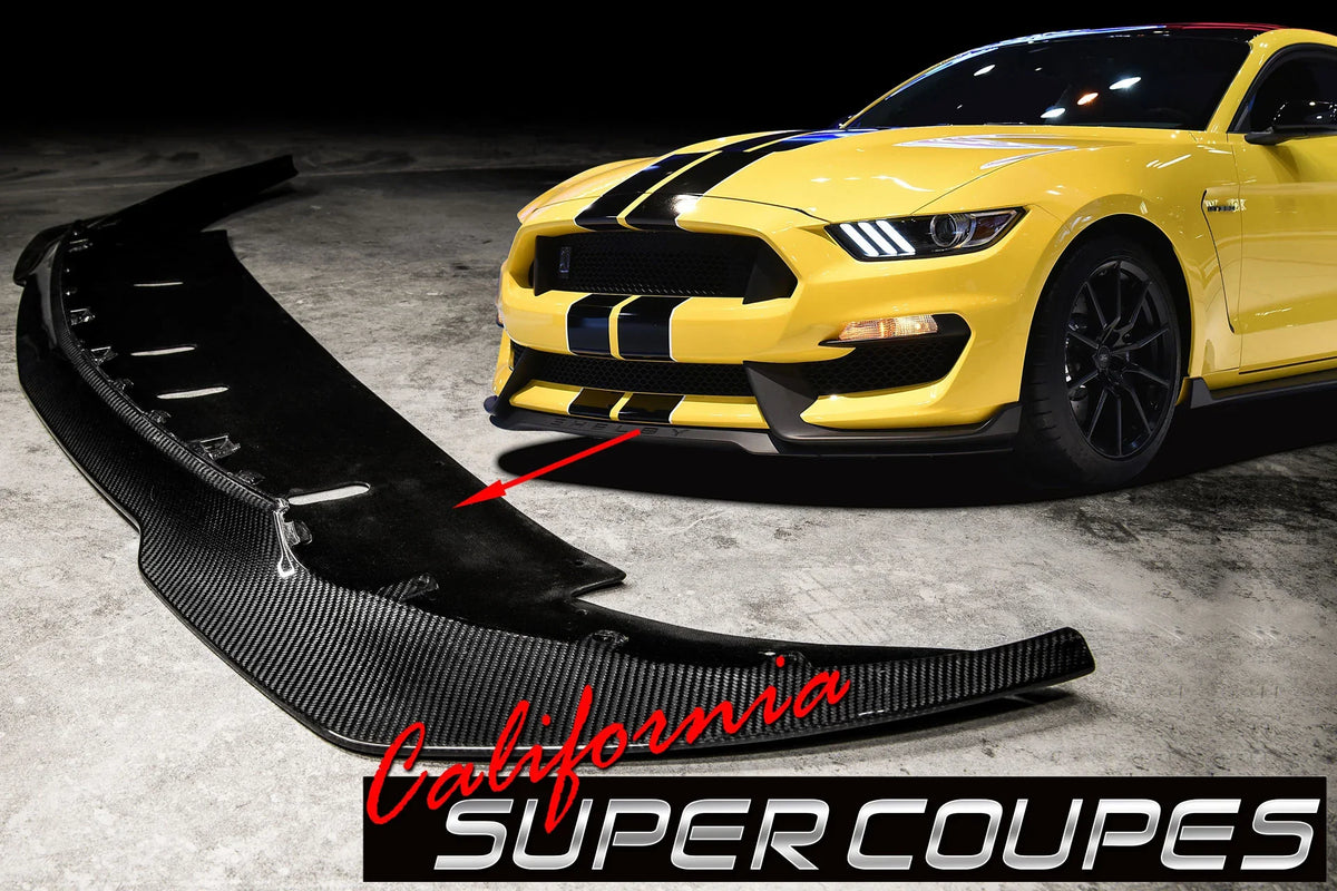 GT350 "R" Front Splitter Carbon Fiber Ford Mustang Shelby 2015-2018