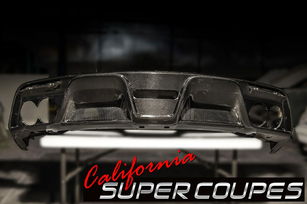Carbon Fiber GT350 Rear Diffuser Ford Mustang Shelby 2015-2018