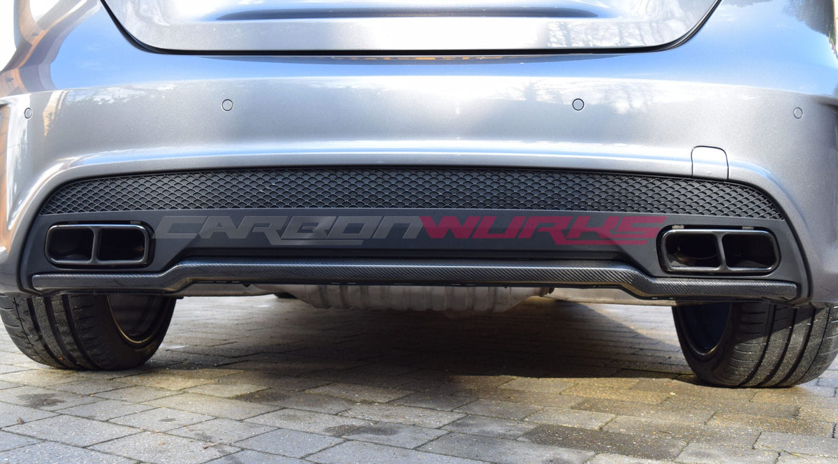 MERCEDES BENZ A45 AMG CARBON FIBRE REAR DIFFUSER LIP SPOILER