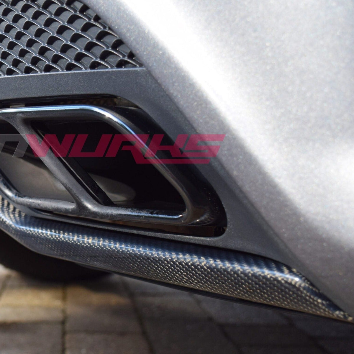 MERCEDES BENZ A45 AMG CARBON FIBRE REAR DIFFUSER LIP SPOILER