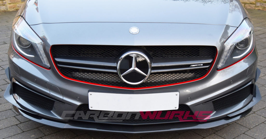 MERCEDES A45 AMG CARBON FIBRE FRONT SPOILER