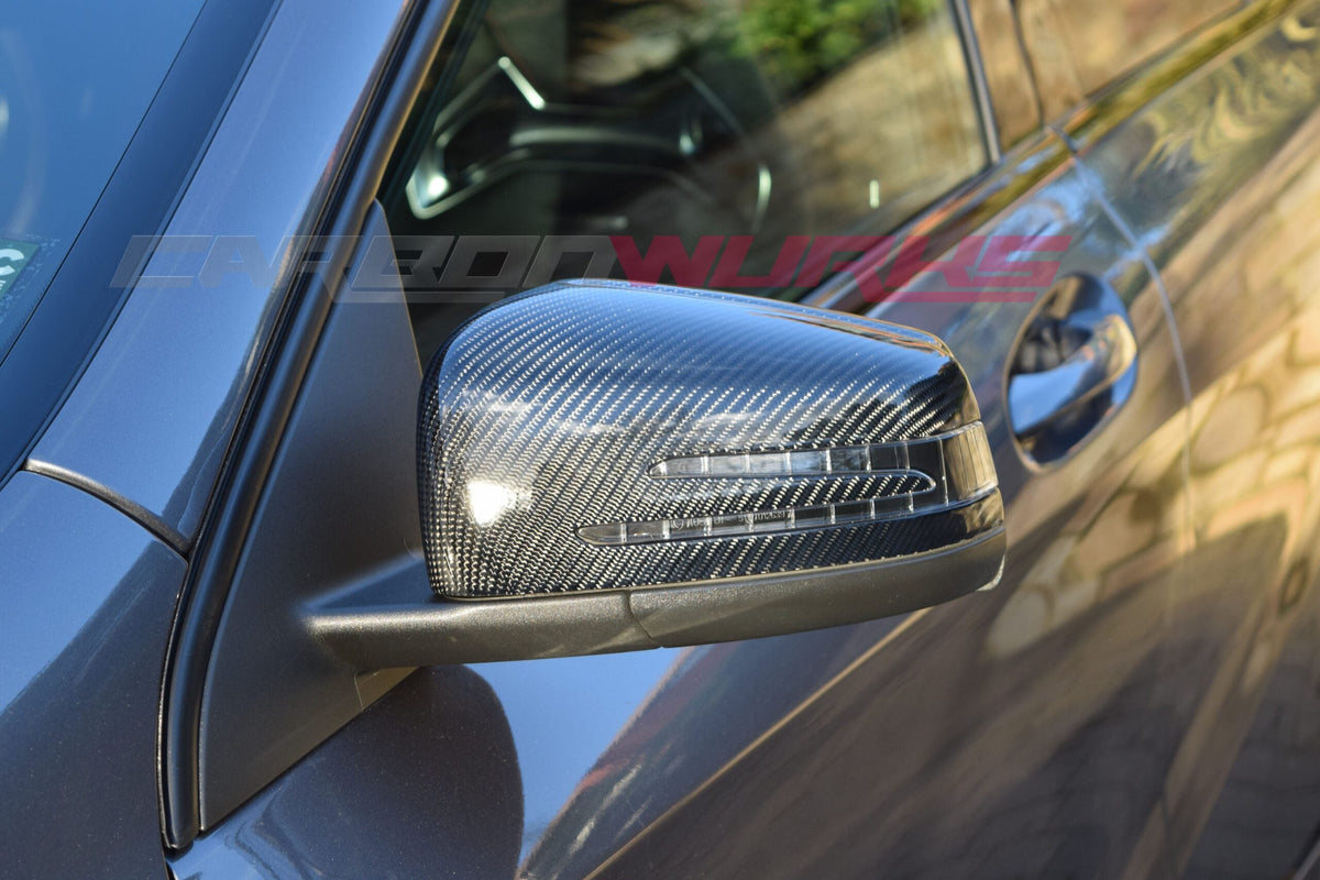 MERCEDES BENZ MATTE OR GLOSS CARBON FIBRE MIRRORS