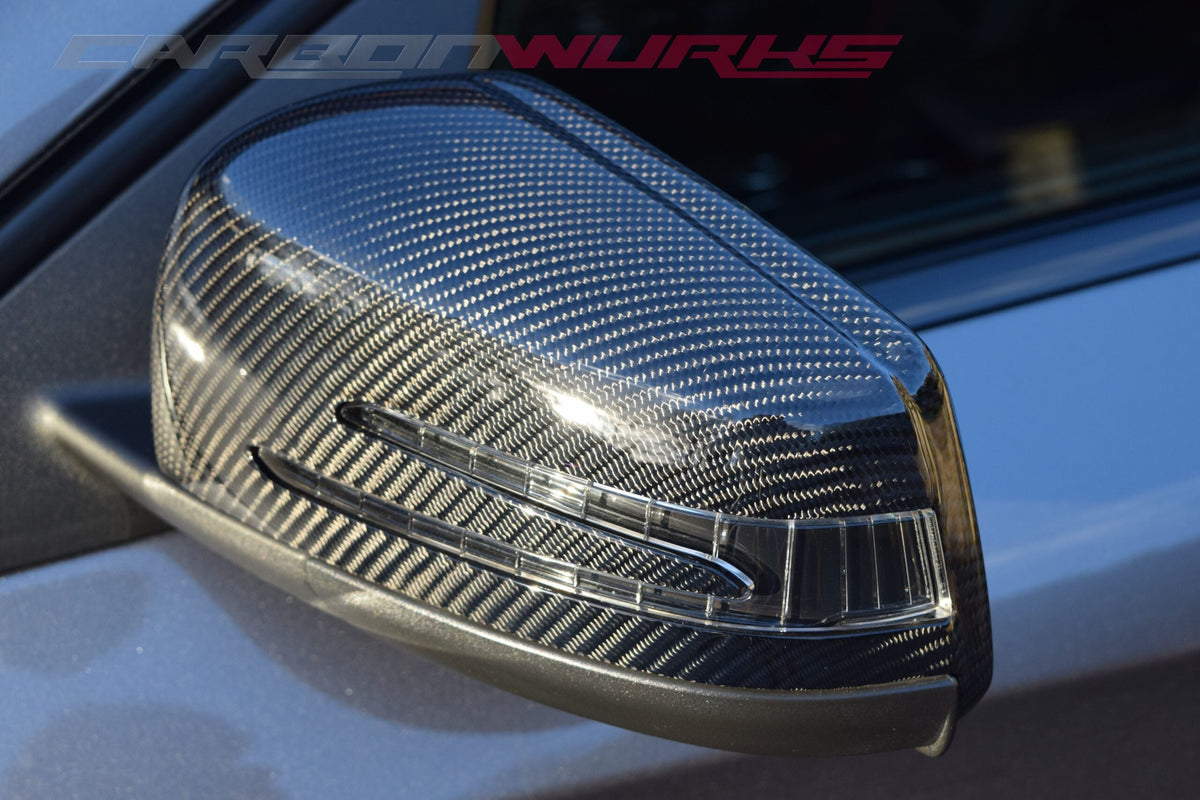 MERCEDES BENZ MATTE OR GLOSS CARBON FIBRE MIRRORS