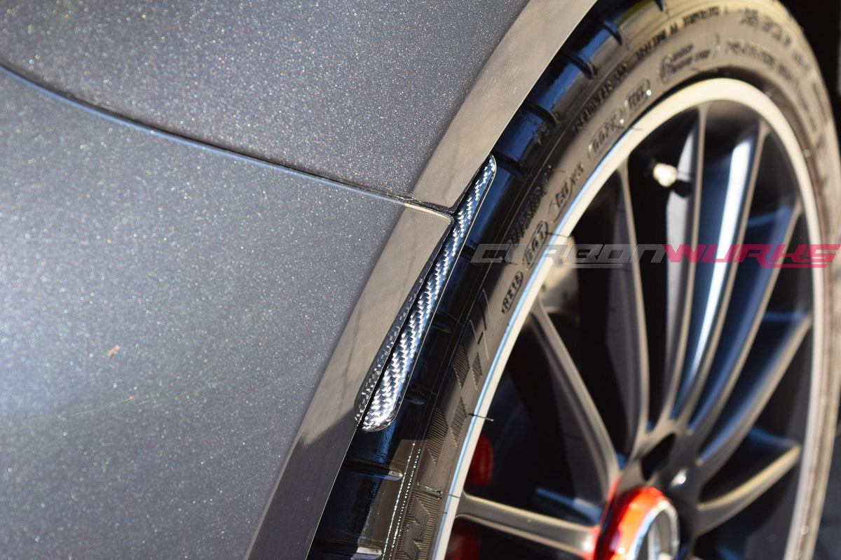MERCEDES A-CLASS CARBON FIBRE REAR ARCH SPLASH GUARDS