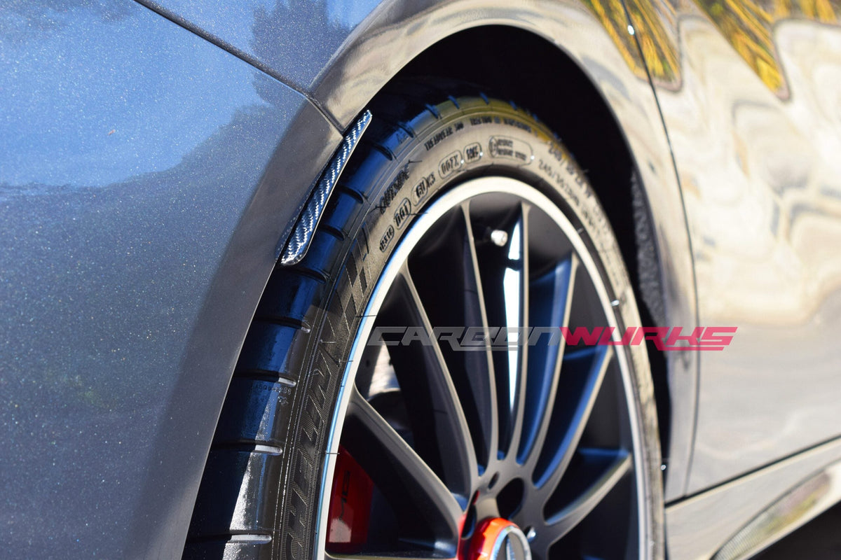 MERCEDES A-CLASS CARBON FIBRE REAR ARCH SPLASH GUARDS