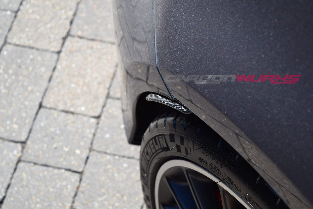 MERCEDES A-CLASS CARBON FIBRE REAR ARCH SPLASH GUARDS