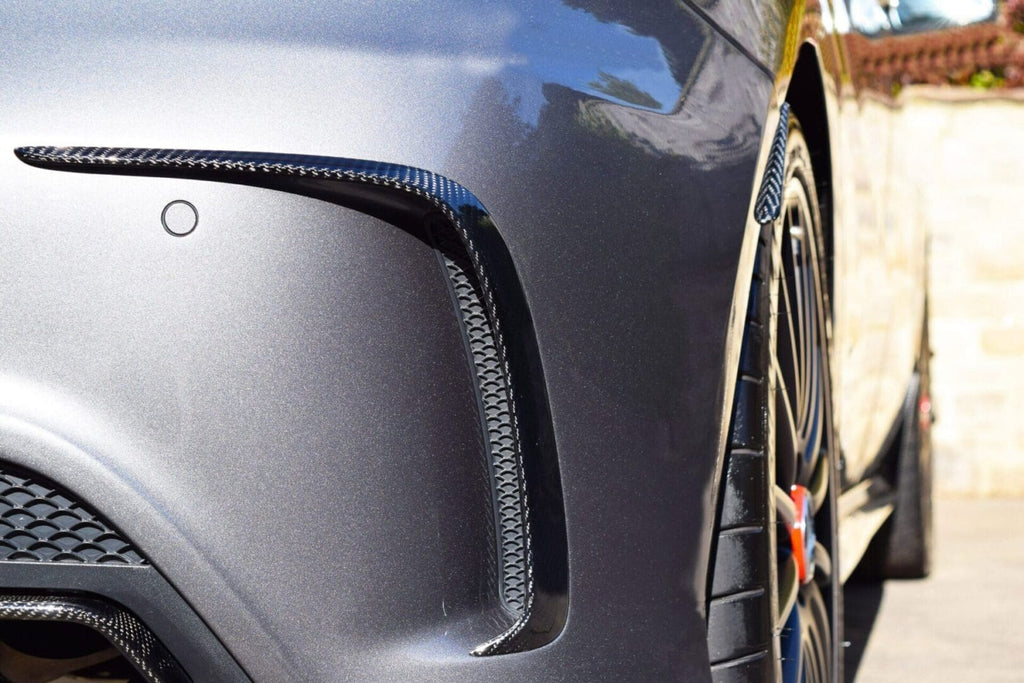 MERCEDES A-CLASS CARBON FIBRE REAR BUMPER FLICKS / SPOILER