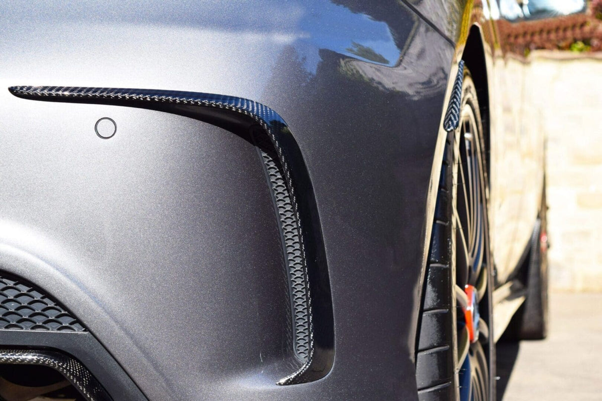 MERCEDES A-CLASS CARBON FIBRE REAR BUMPER FLICKS / SPOILER
