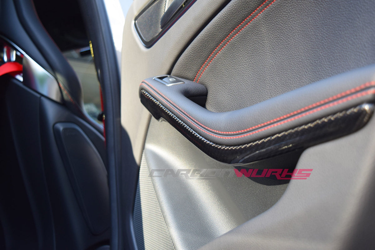 MERCEDES BENZ A-CLASS / CLA / GLA CARBON FIBRE DOOR CARD TRIMS