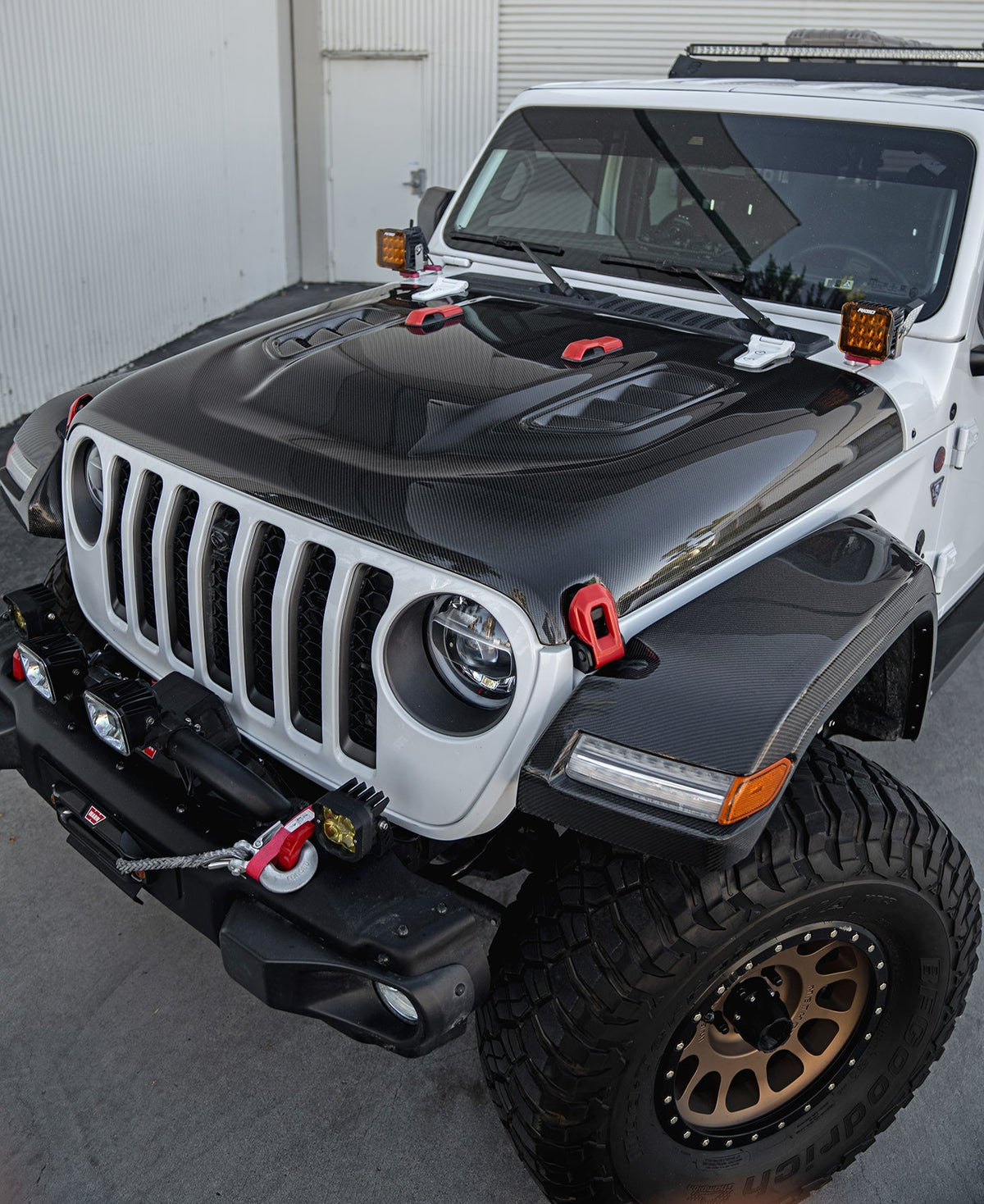 2018 - 2023 Jeep Rubicon Type-OE Carbon Fiber Hood