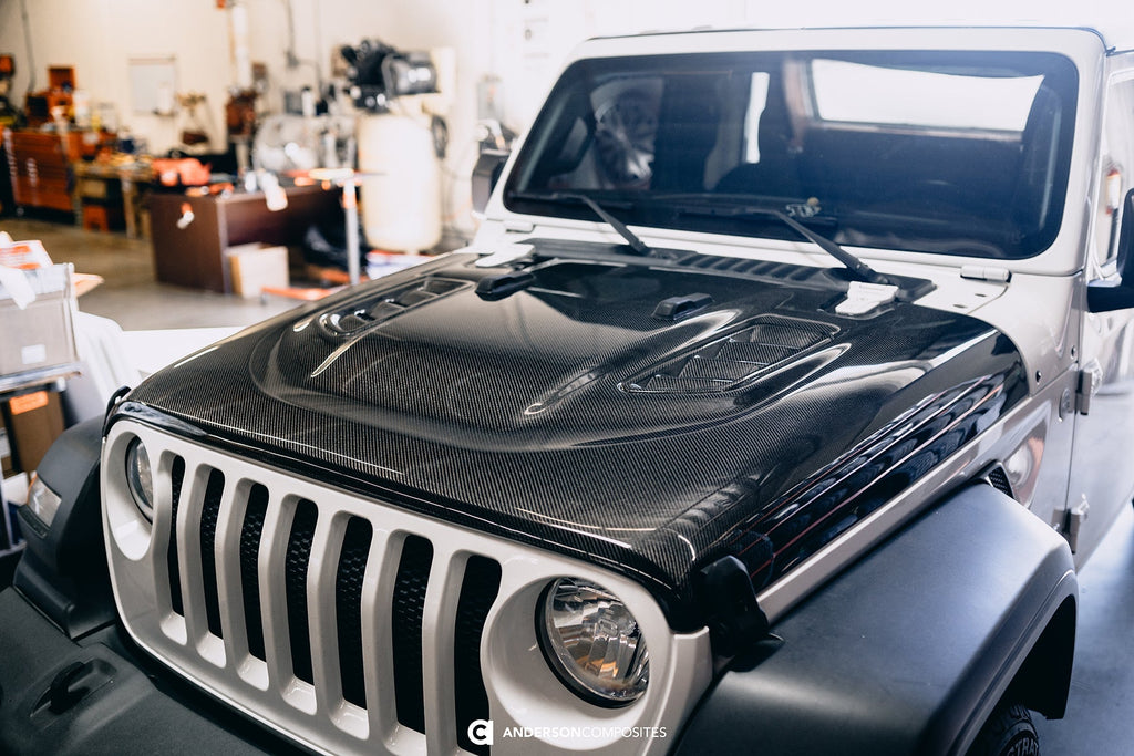 2018 - 2023 Jeep Rubicon Type-OE Carbon Fiber Hood