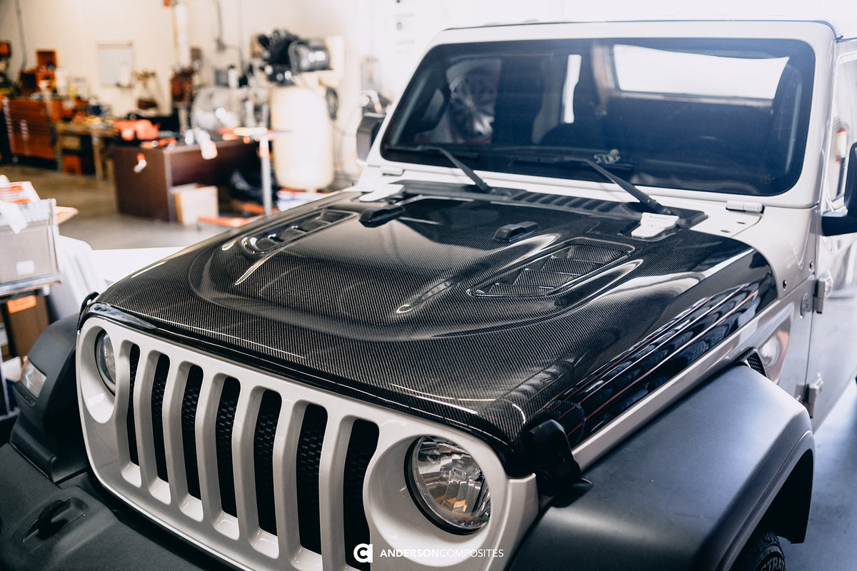 2018 - 2023 Jeep Rubicon Type-OE Carbon Fiber Hood