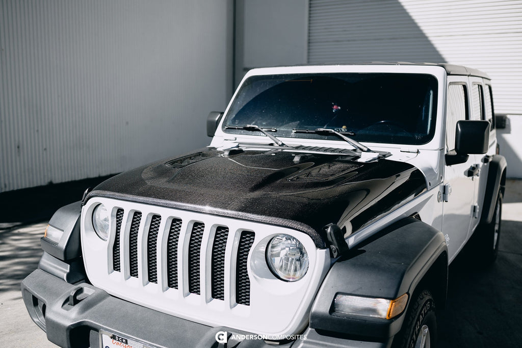 2018 - 2023 Jeep Rubicon Type-OE Carbon Fiber Hood